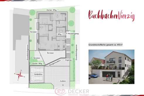 Wohnen mit Garten im modernen Zweifamilienhaus